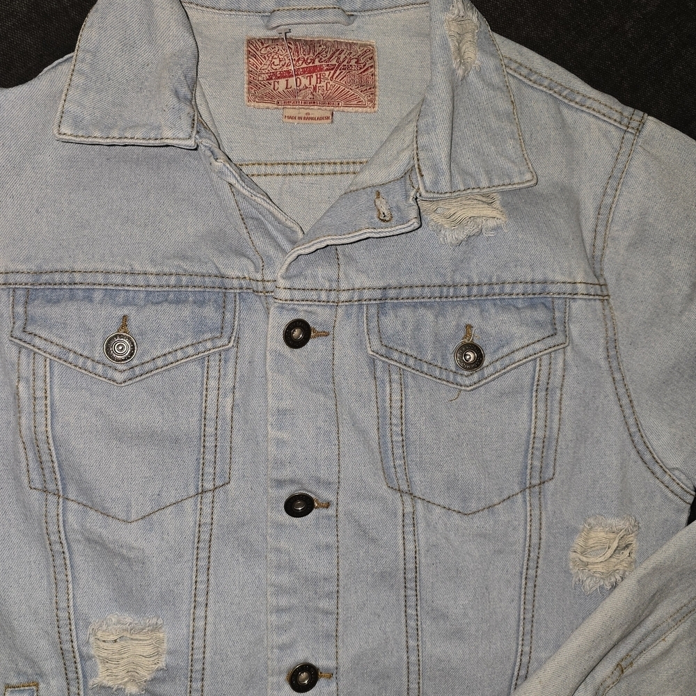 Brooklyn Cloth Light Blue Denim Jacket for Men - Picture 10 of 13